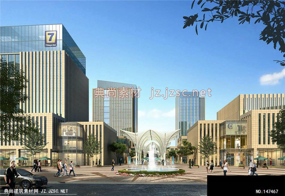 赵工-天津项目-3效果图-办公楼效果图办公建筑