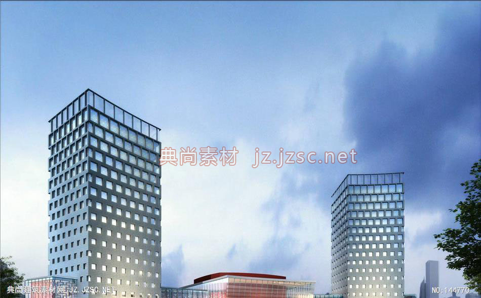 公建一所李工嘉兴发改委大楼第二轮1效果图-办公楼效果图办公建筑