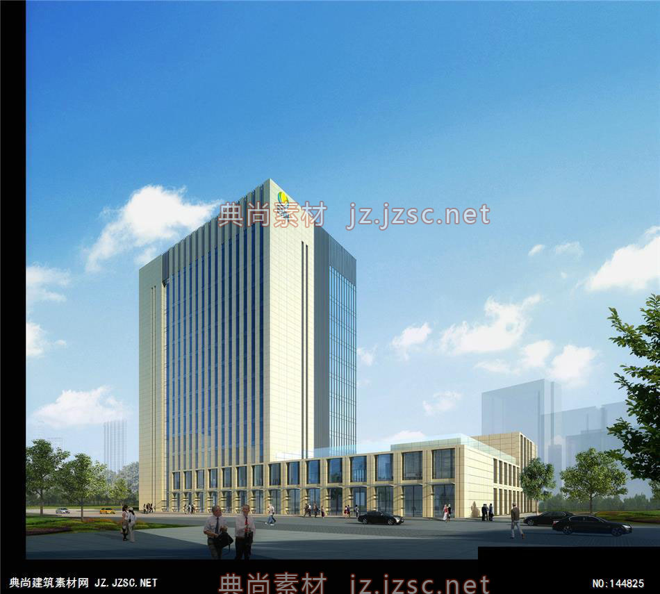 开元-高工-办公楼-5效果图-办公楼效果图办公建筑