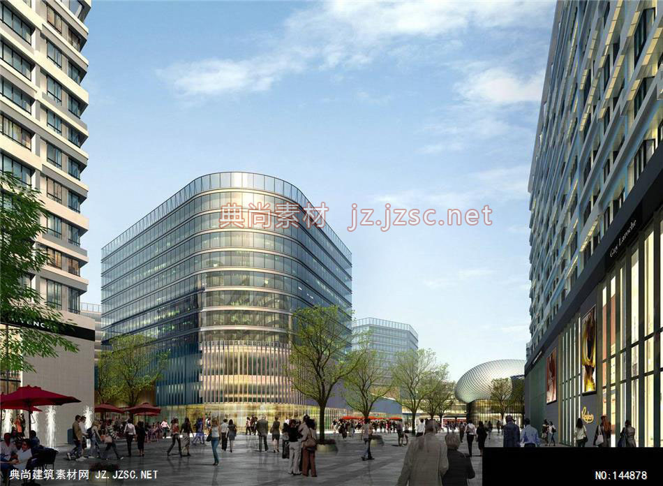 公建一所文工中国博览6效果图-办公楼效果图办公建筑