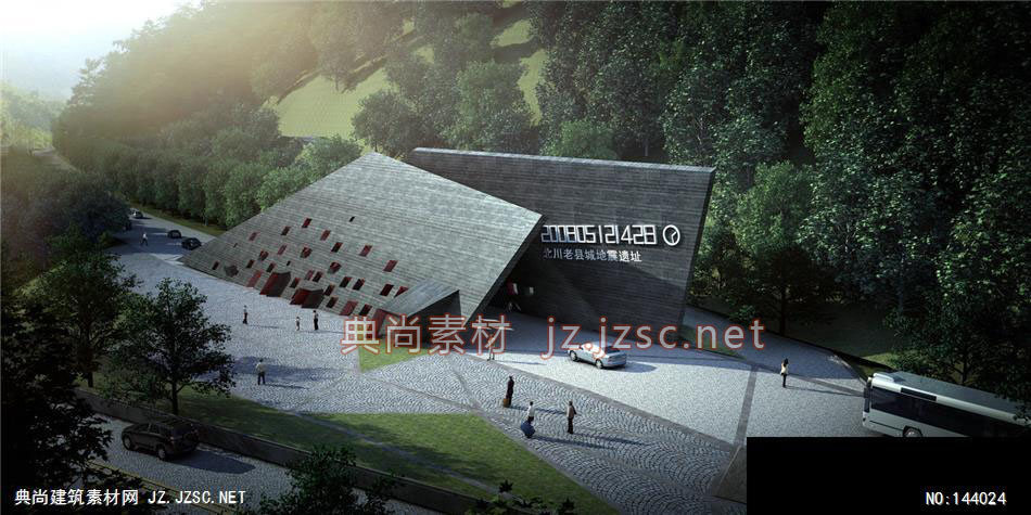 陈强-北川大门(个人)-1效果图-办公楼效果图办公建筑