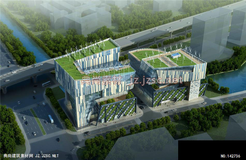 同济大学建筑设计研究院（土木分院）-何工-杭州办公楼-1效果图