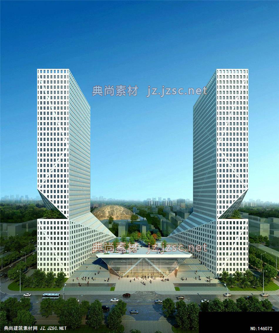 匠人-刘总-西宁高层-1效果图-办公楼效果图办公建筑