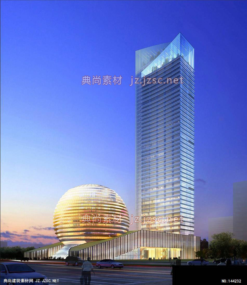 公建三所史工办公楼3效果图-办公楼效果图办公建筑