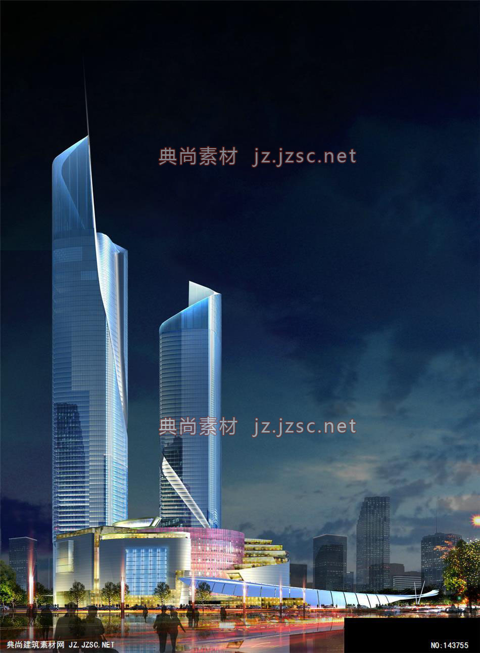 高层公建凯里森徐州6效果图-办公楼效果图办公建筑