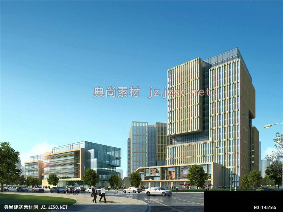 公建一所吴工新江湾科技园修改35效果图-办公楼效果图办公建筑