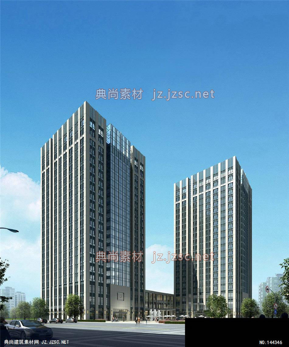 东岸-江工-嘉定酒店式公寓-2效果图-办公楼效果图办公建筑