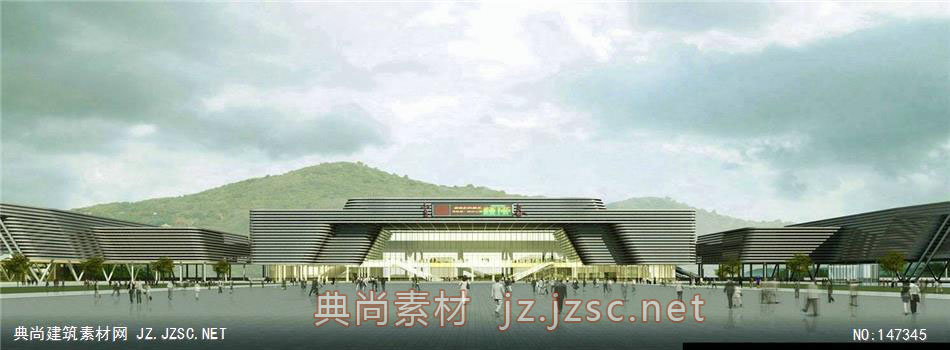 张工-江西宜春高铁枢纽第5轮-3效果图-办公楼效果图办公建筑