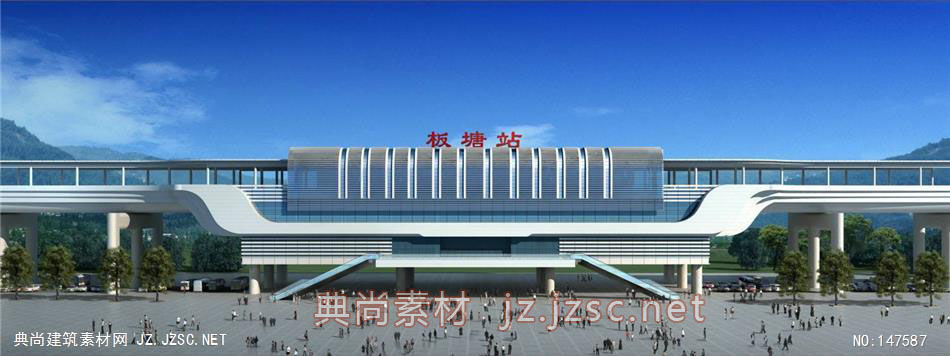 中建国际（轨道部）-火车站N-32效果图-办公楼效果图办公建筑