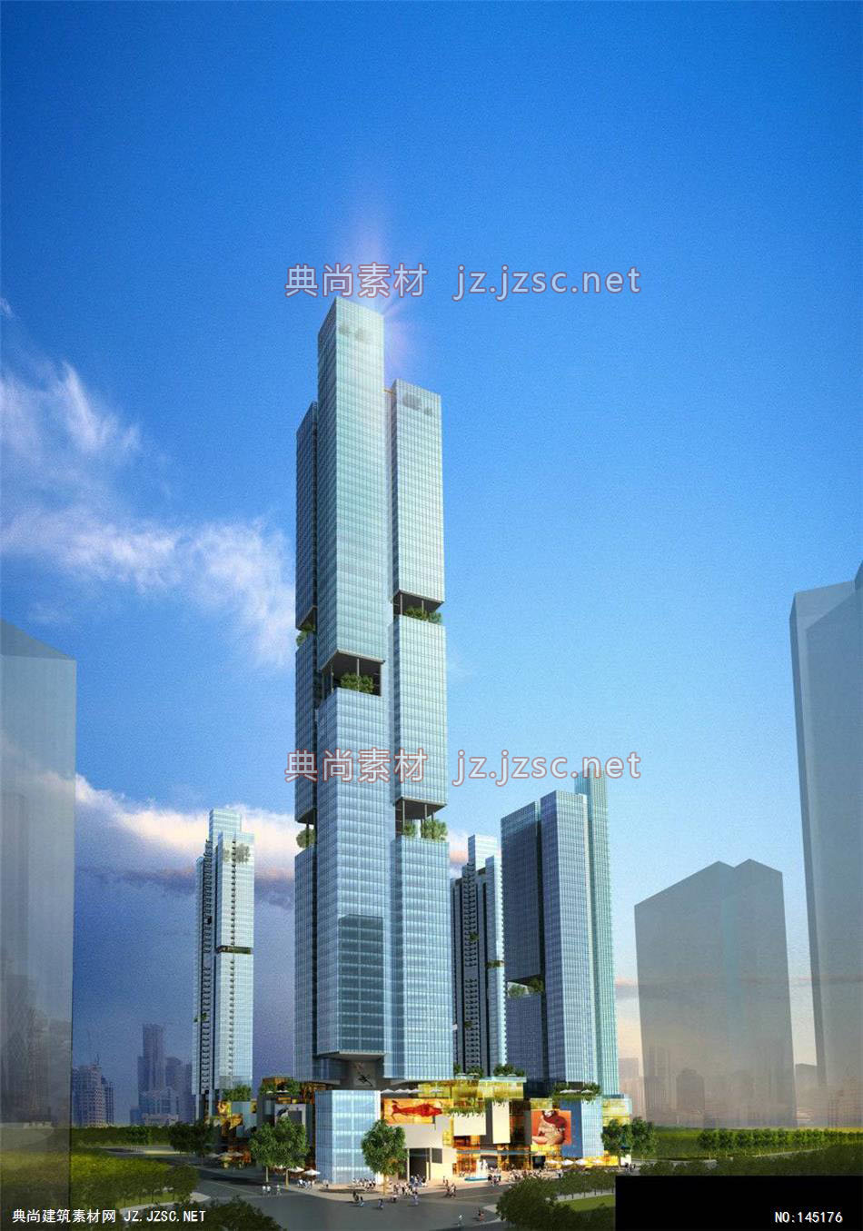 凯里森-淮安新天地-301效果图-办公楼效果图办公建筑