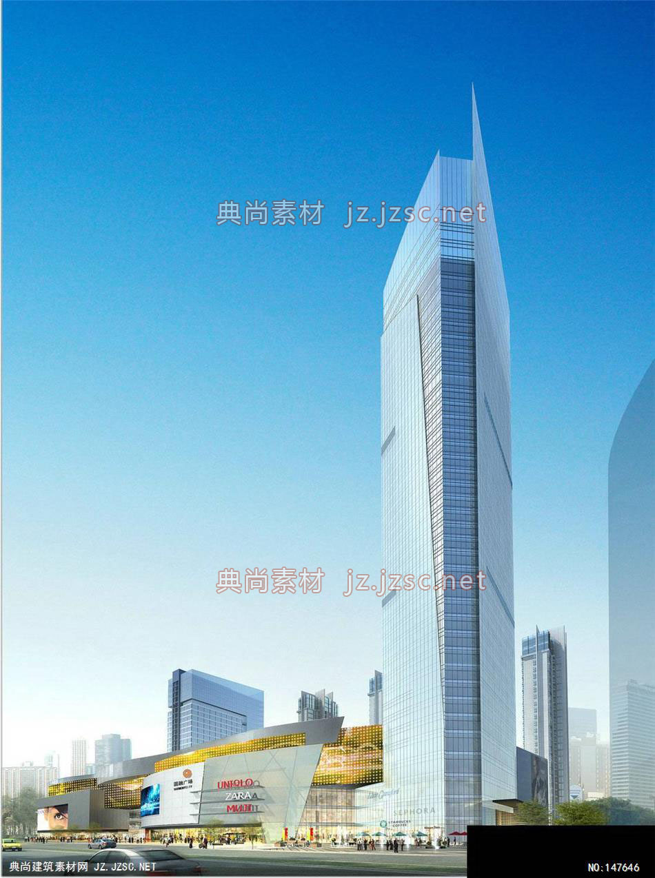 中建国际共建部-汤工-南通圆融星座第二轮-6效果图-办公楼效果图办公建筑