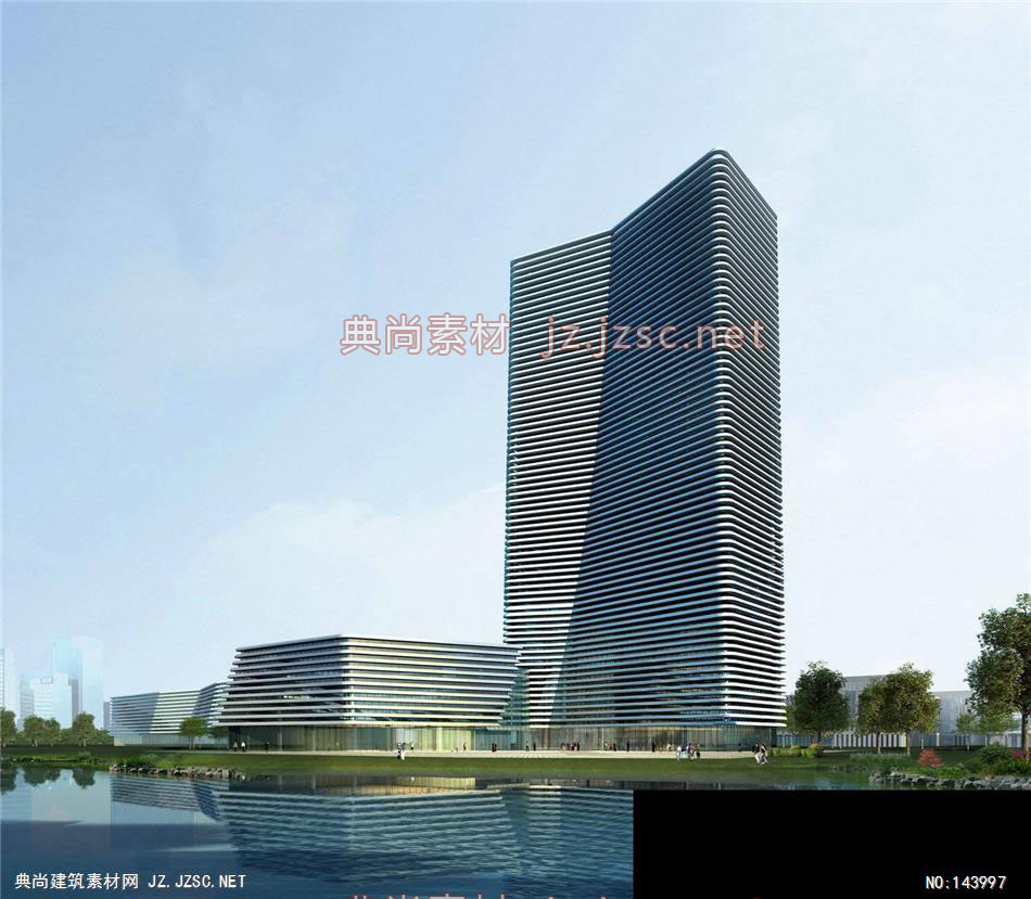 公建东岸史工办公楼修改3效果图-办公楼效果图办公建筑