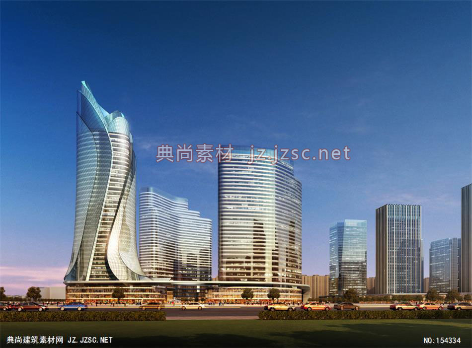 郑州二七区城市设计03-规划效果图设计+文化建筑效果图