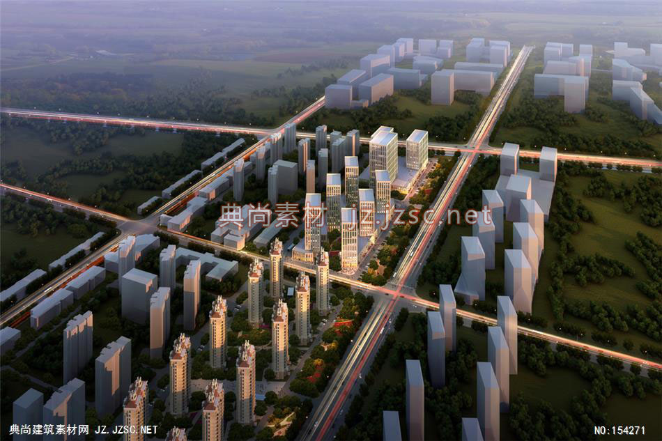 雍汇国际港01-规划效果图设计+文化建筑效果图