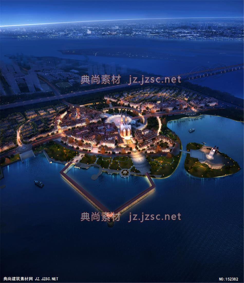 绿地南昌九龙湖大道03 商业建筑效果图 商业效果图