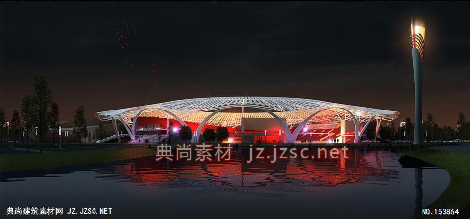 江门体育项目07-规划效果图设计+文化建筑效果图