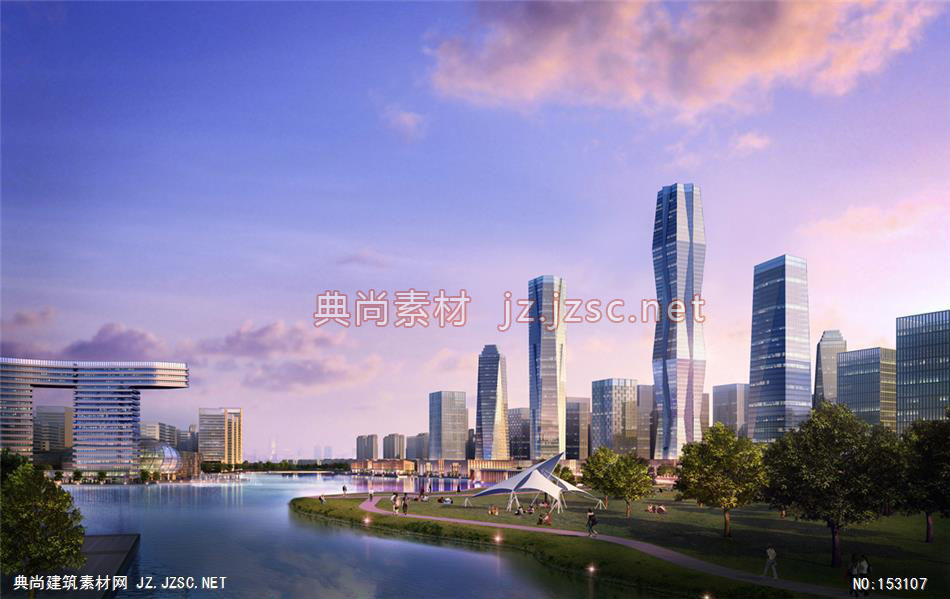 滨江城市设计06-规划效果图设计+文化建筑效果图