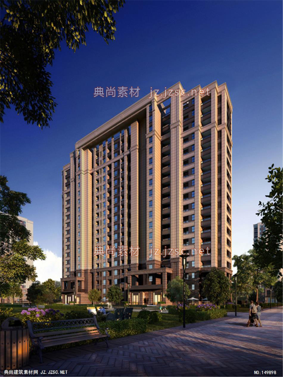 九龙仓项目04 住宅建筑效果图 住宅效果图