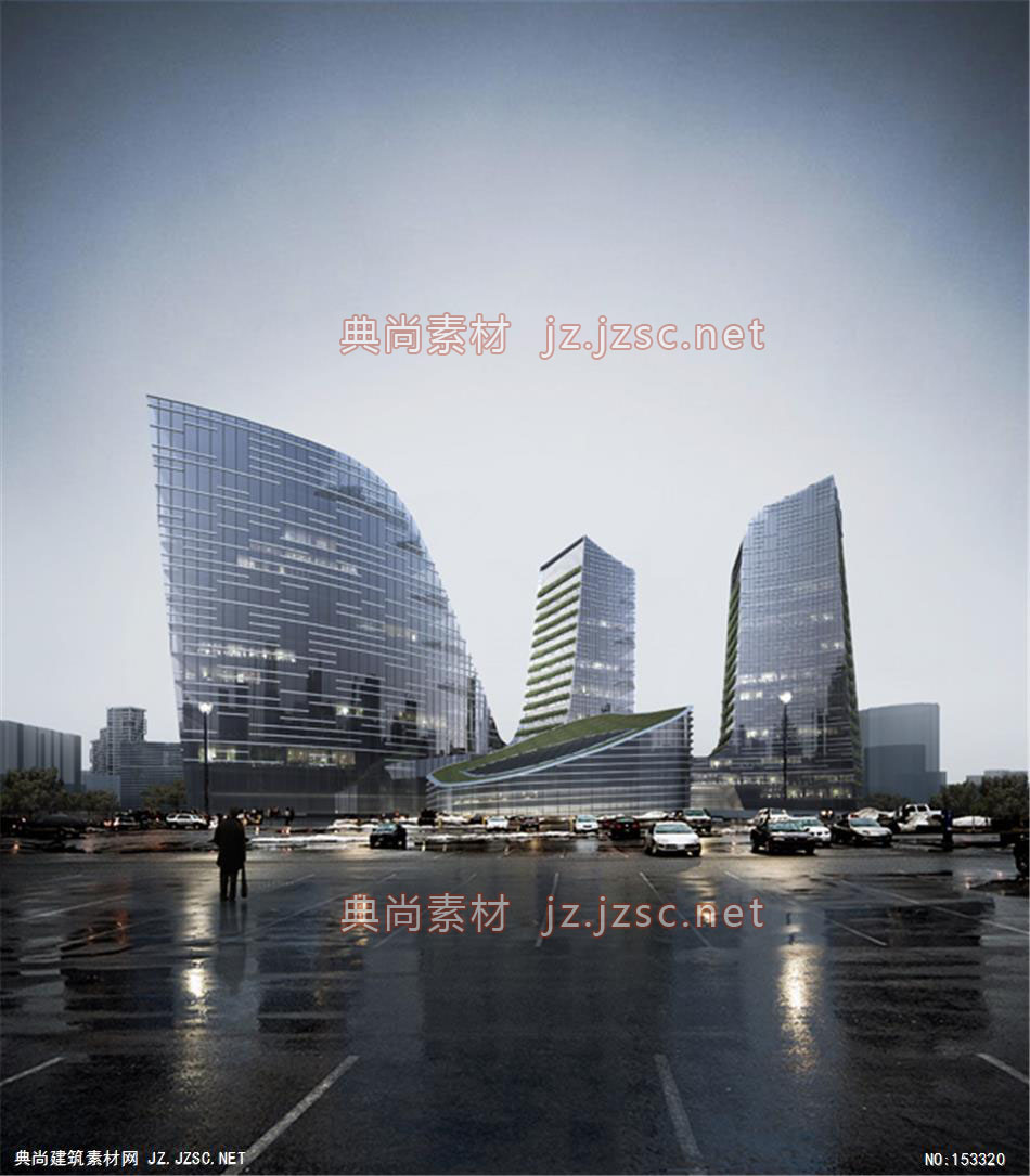 贵阳国家高新区贵州人才创新城04-规划效果图设计+文化建筑效果图
