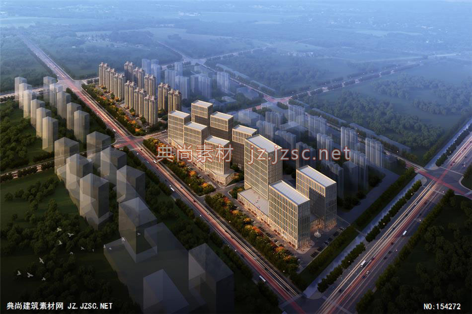 雍汇国际港02-规划效果图设计+文化建筑效果图