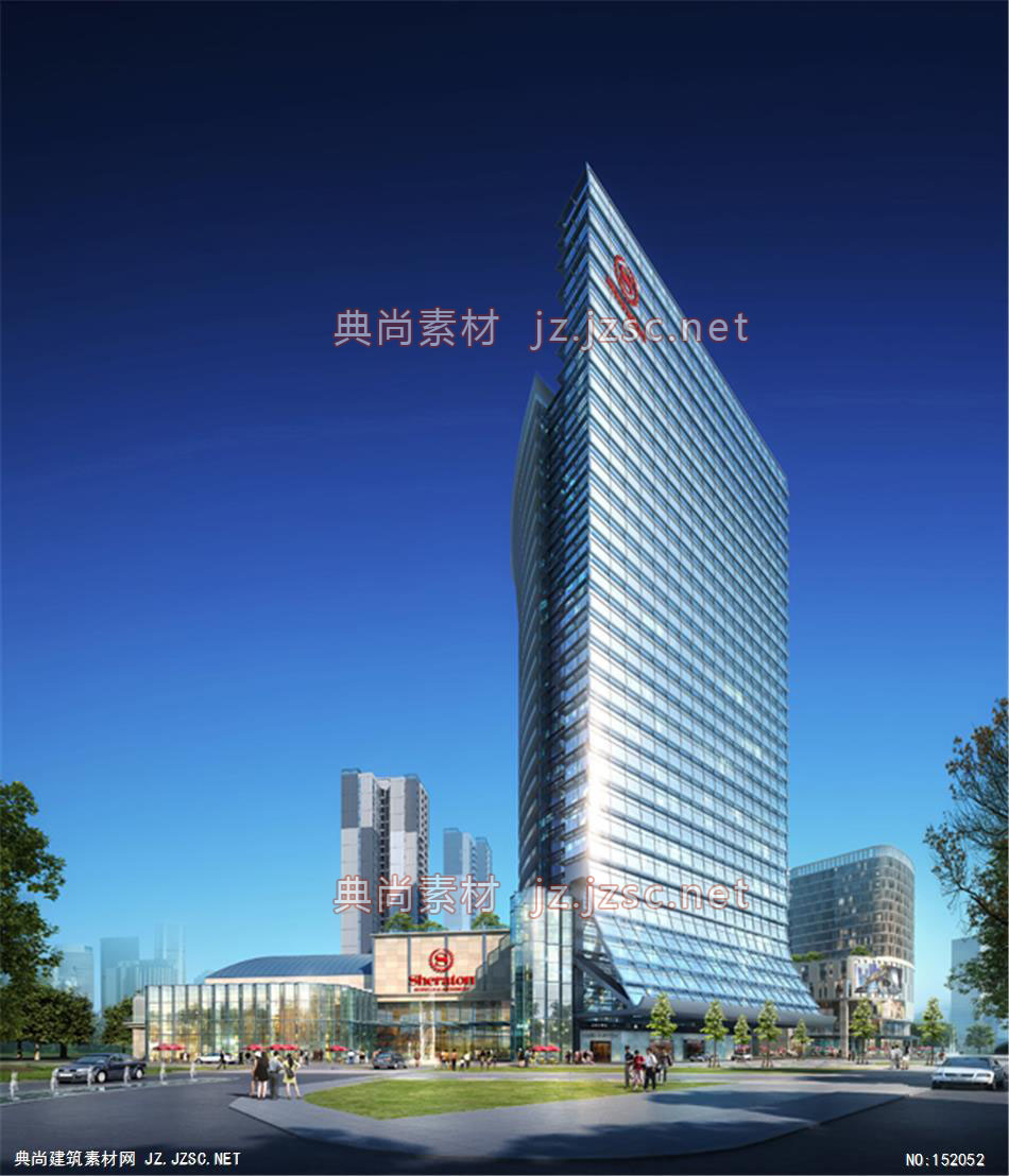 中国五环高层办公效果图+交通及医疗建筑效果图