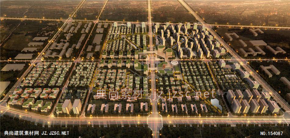 隆基泰和涿州市光为产业园项目02-规划效果图设计+文化建筑效果图