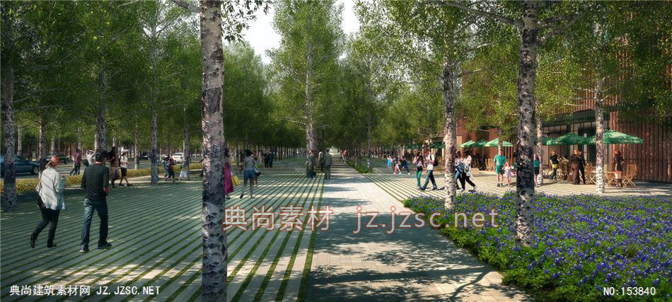 蓟县绿轴-规划效果图设计+文化建筑效果图