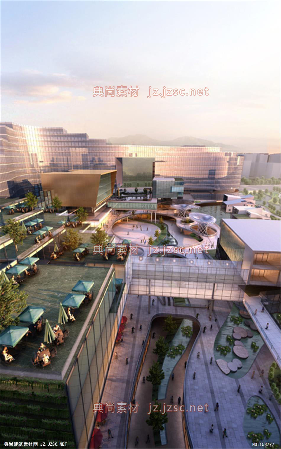 杭州西溪规划02-规划效果图设计+文化建筑效果图