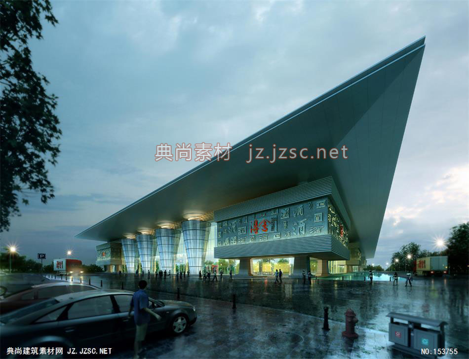 舍得酒业-规划效果图设计+文化建筑效果图