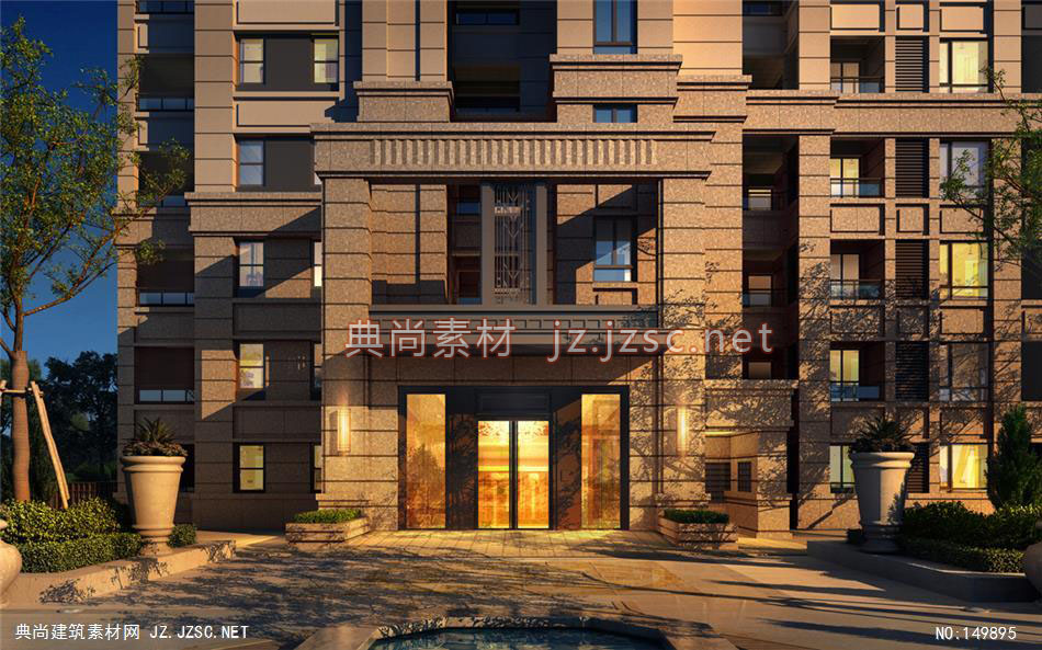 九龙仓项目03 住宅建筑效果图 住宅效果图