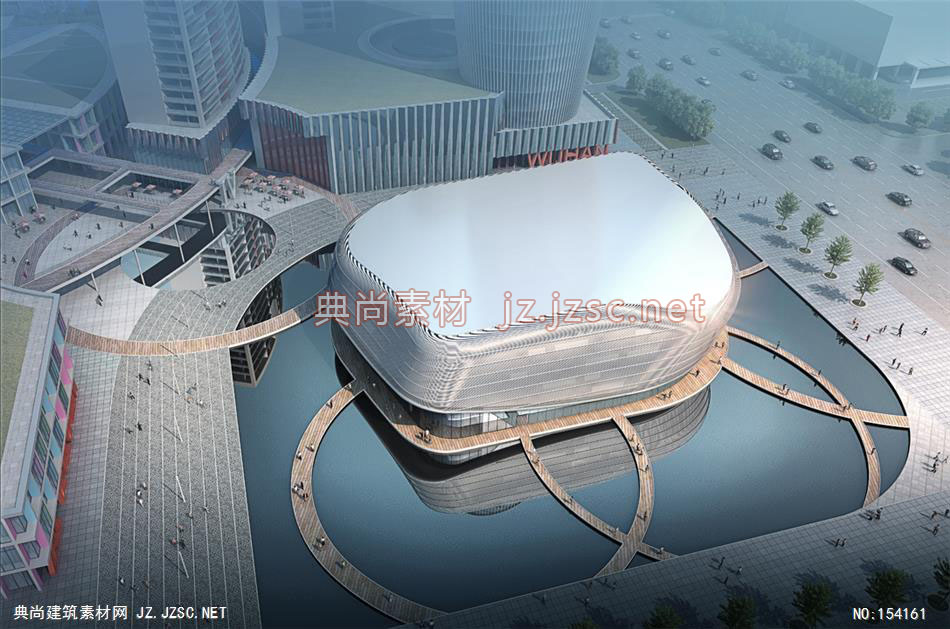 武汉某客厅09-规划效果图设计+文化建筑效果图