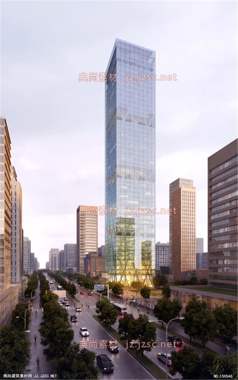 Torre 办公楼04高层办公效果图+交通及医疗建筑效果图