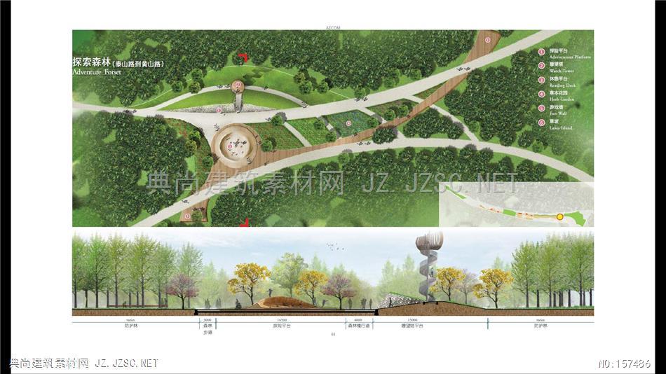 烟台 滨海区 景观概念设计 探索森林 儿童乐园 总平面图