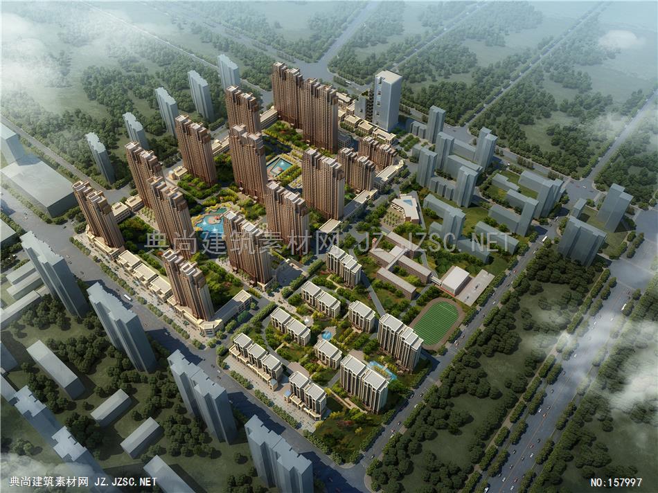 1301-37(住宅)-MO-唐山住宅c09~白天-scb-whj 建筑效果图