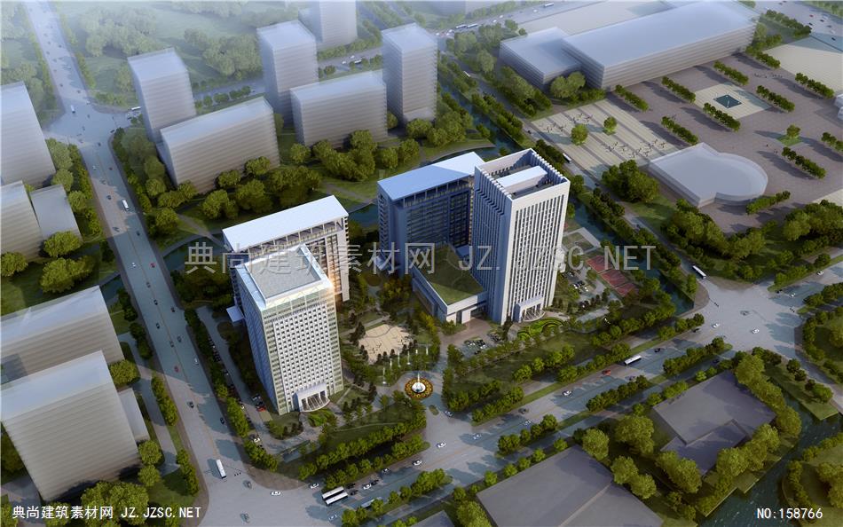 1301-51(公建)-海馥建筑-盐都新城商务中心修改-nk-XL 建筑效果图