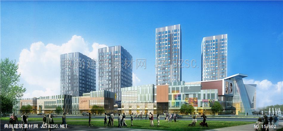 1212-50-（规划）-新外建-上海奉贤南桥项目-第十轮-沿街-wh01 建筑效果图