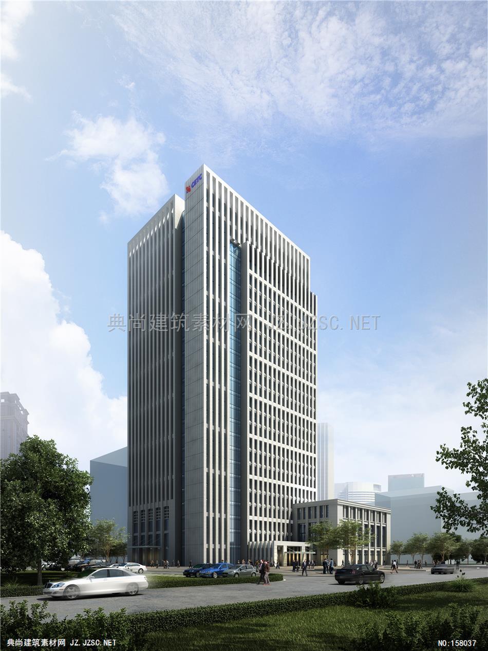 1301-40(办公楼）核工院-军事综合楼方案3场景-zw 建筑效果图