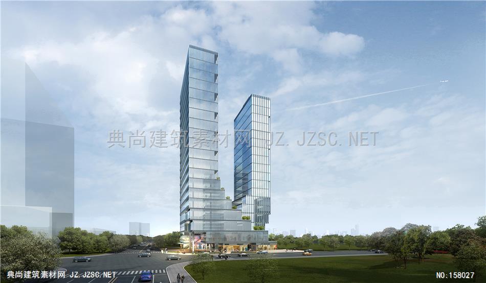 1301-39(综合体)MO-大理项目透视白天-lzh-cwf 建筑效果图