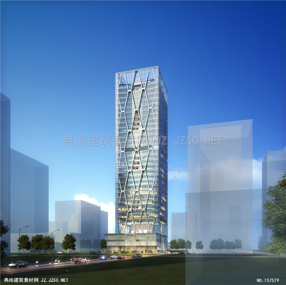 1201-15(公建)江欢成—中建钢构-5-zyx-cl(1) 建筑效果图