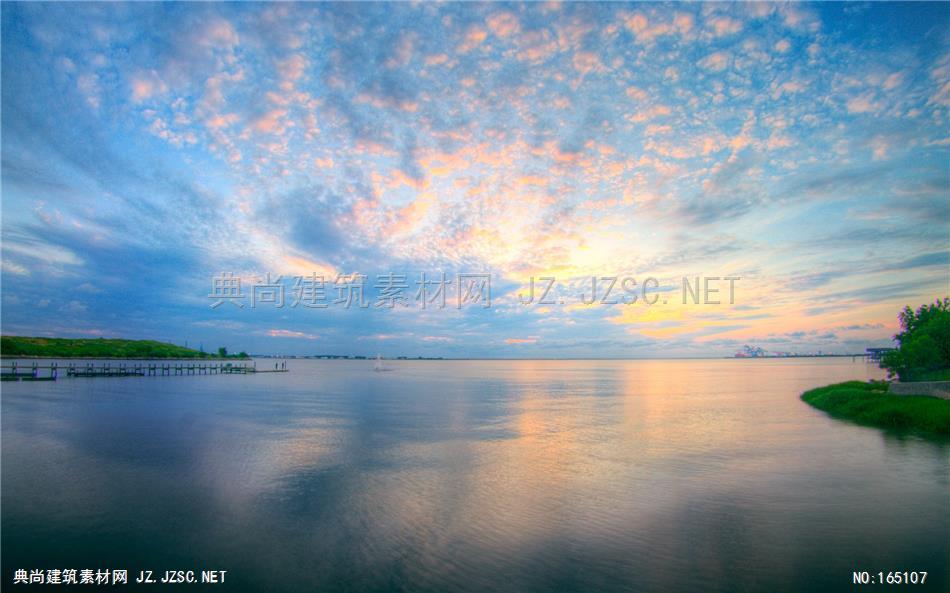 高清夕阳晚霞天空素材a(4 天空配景精美天空jpg图片 效果图配景psd