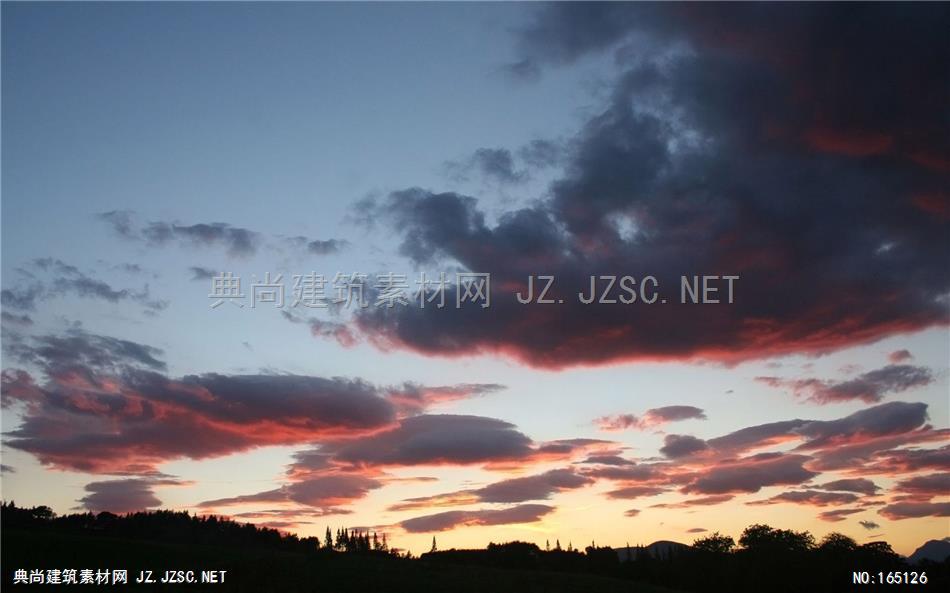 高清夕阳晚霞天空素材A (23) 天空配景精美天空