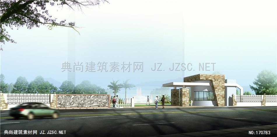 jpg图片居住建筑实景      大门  c大门      入口