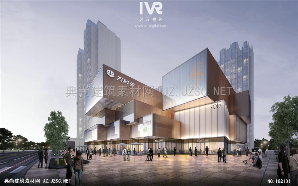 X  20191032-方案一透视-01建筑效果图