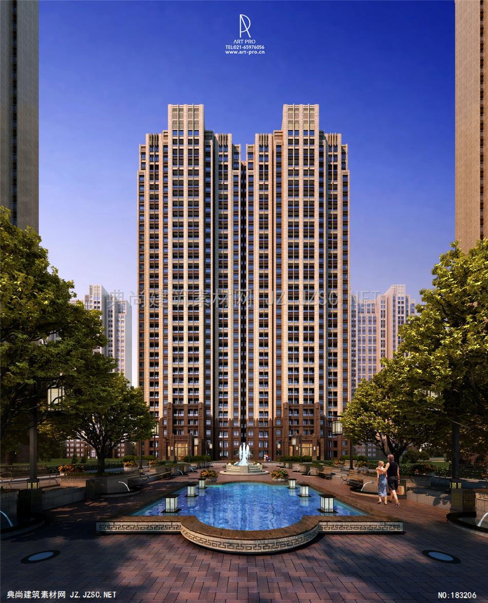 多住宅ART PRO作品_1013建筑效果图
