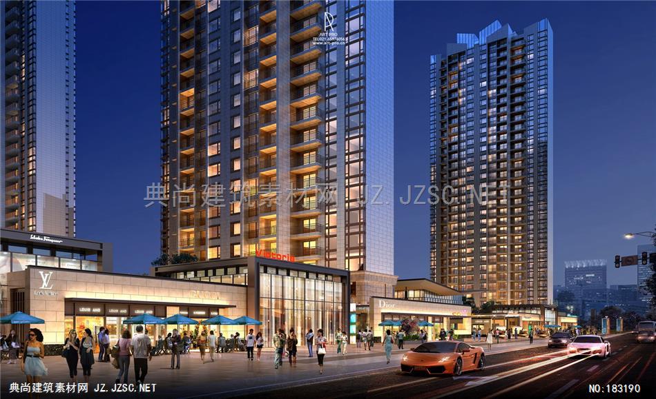 多住宅ART PRO作品_1007建筑效果图