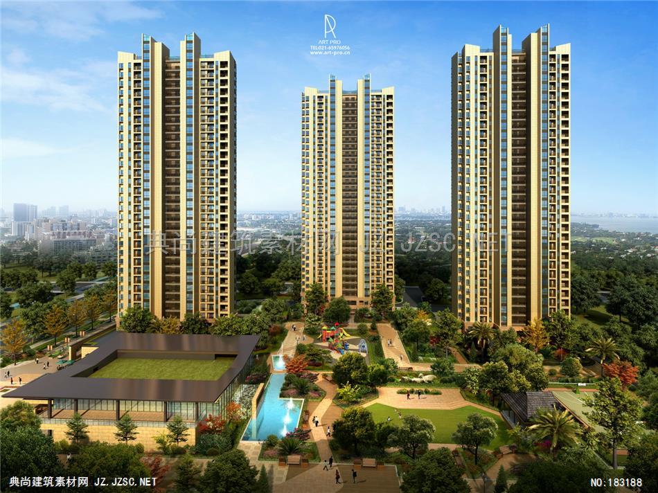 多住宅ART PRO作品_1006建筑效果图