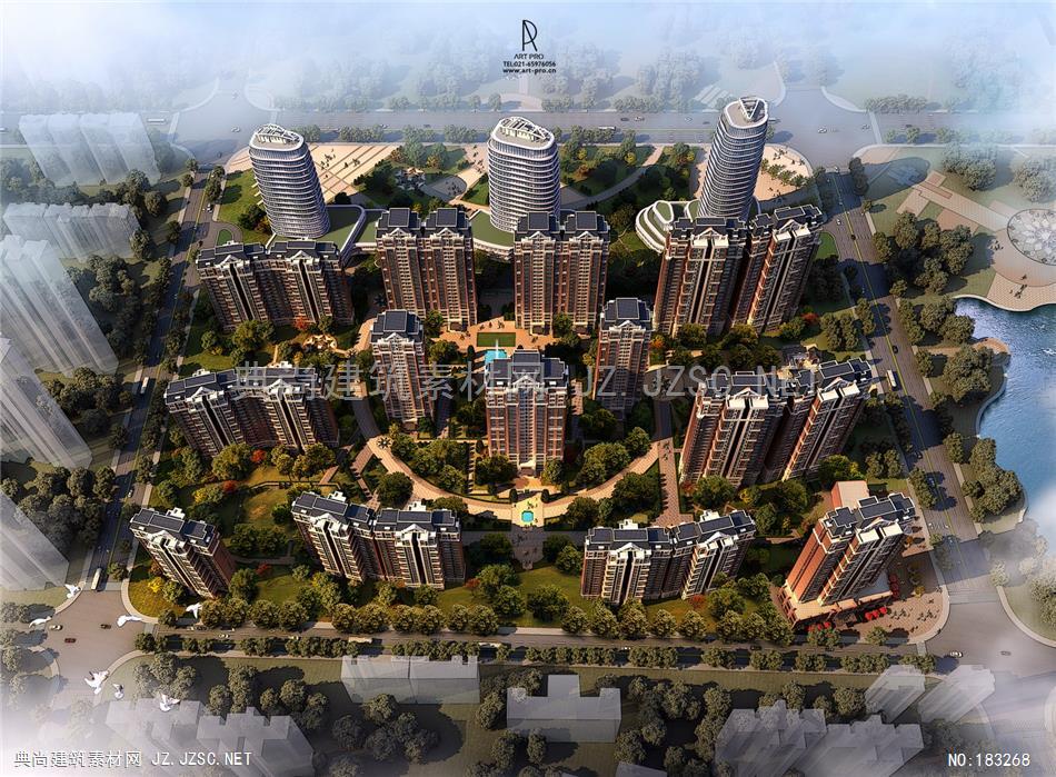 多住宅ART PRO作品_1035建筑效果图