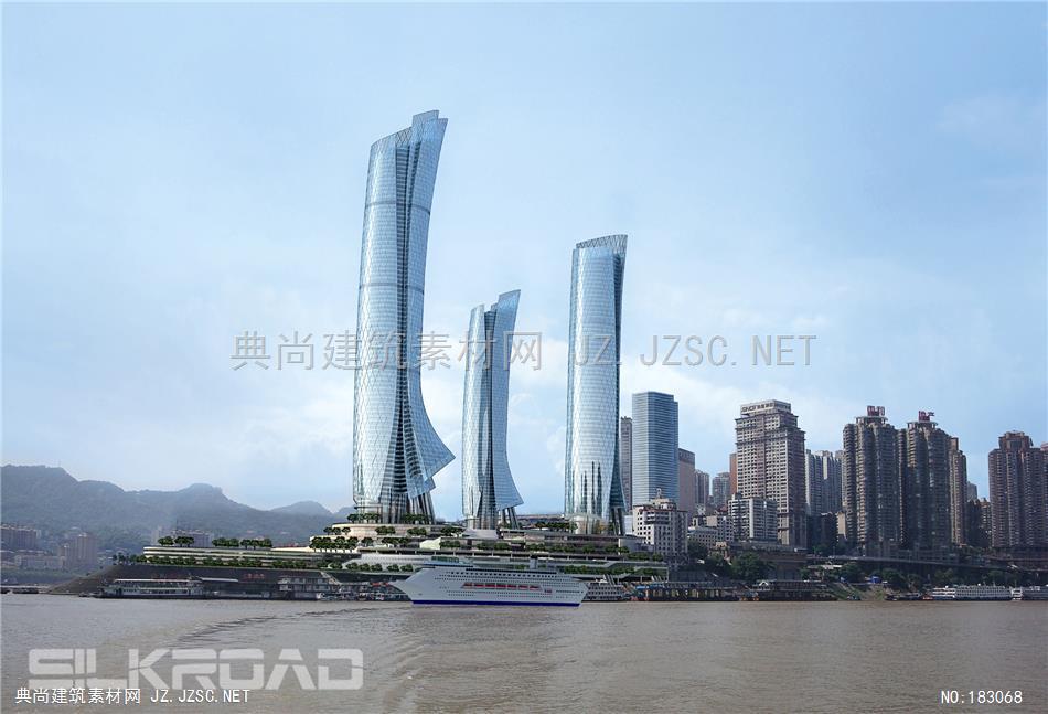 Aedas-重庆朝天门项目012建筑效果图