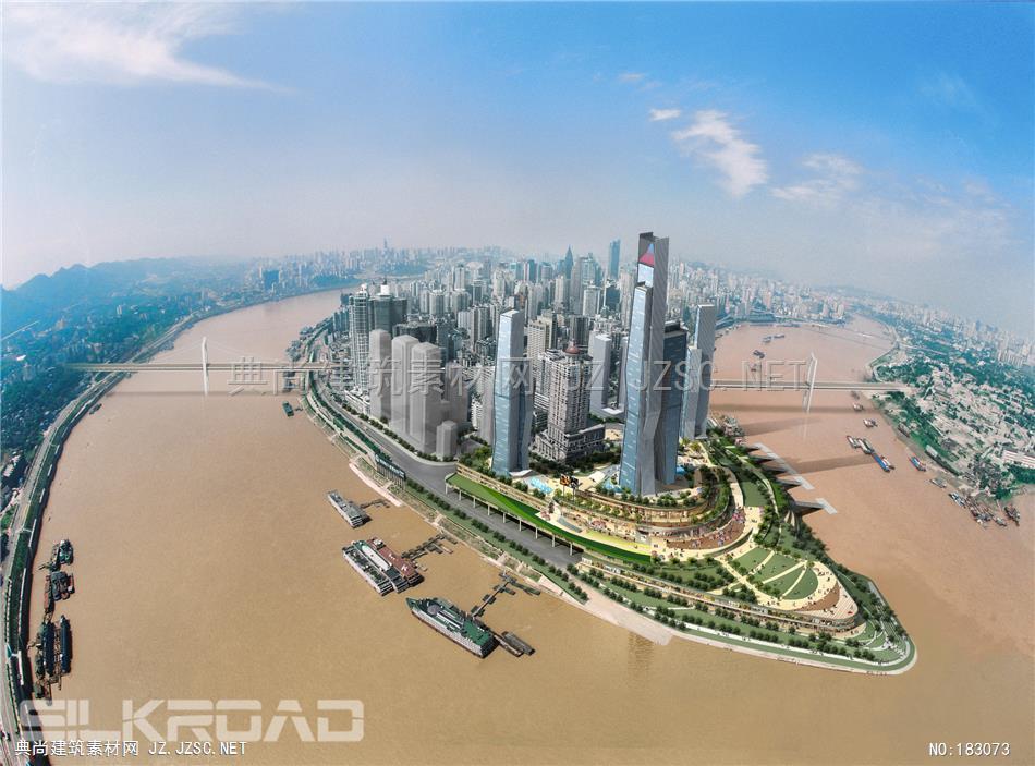 Aedas-重庆朝天门项目0110建筑效果图