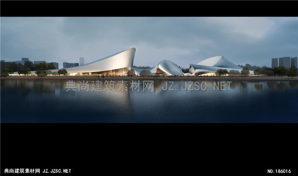 鸟瞰规划效果图100647-MAD-哈尔滨歌剧院方案-rs01-gy